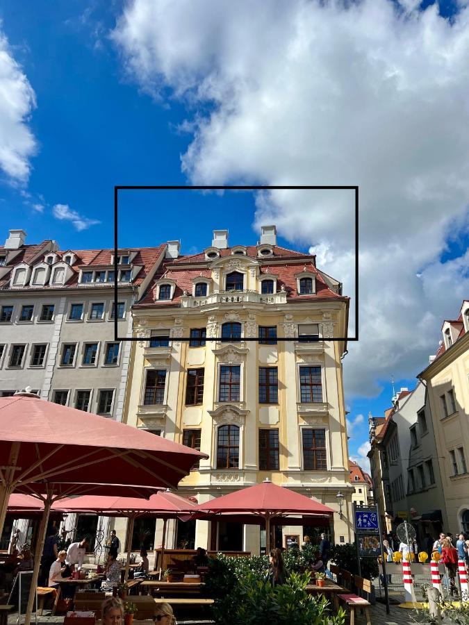 Luxus Suite Mit Einmaligem Blick Auf Die Frauenkirche Dresden Dış mekan fotoğraf