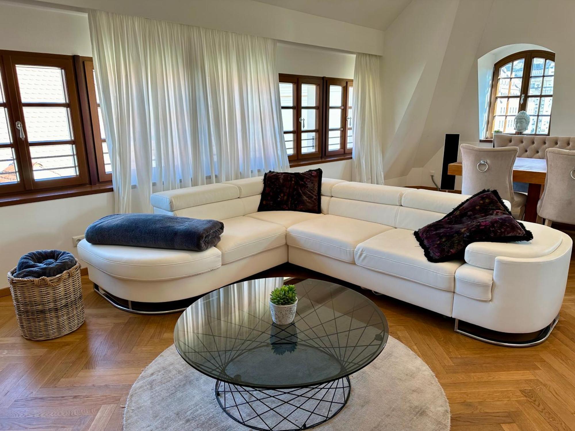 Luxus Suite Mit Einmaligem Blick Auf Die Frauenkirche Dresden Dış mekan fotoğraf